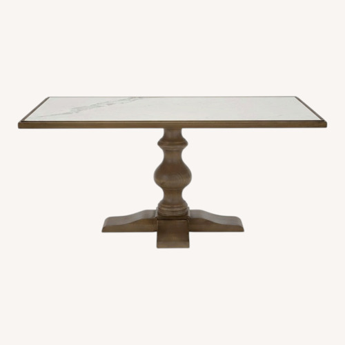 Used Ballard Designs Lemonde Natural Wood Dining Table for sale on AptDeco