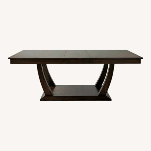Used Costsco Dark Brown Wood Dining Table for sale on AptDeco