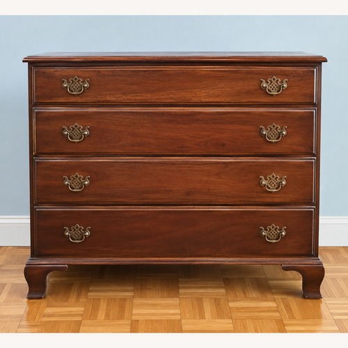 Used 1950s Chippendale Mahogany 4-Drawer Chest  for sale on AptDeco