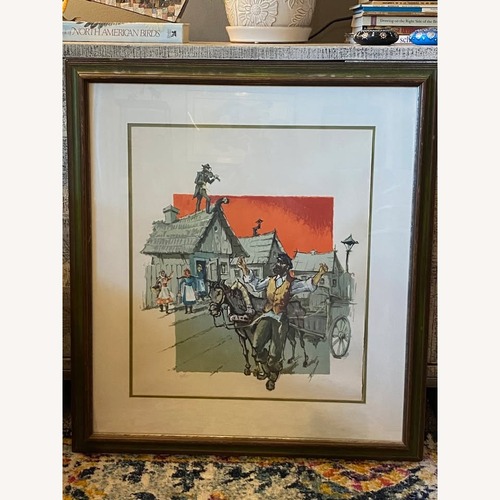 Used Fiddler on the Roof Framed Lithograph Print for sale on AptDeco