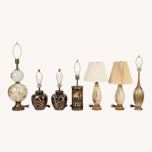 Used Collection of 7 Vintage Table Lamps  for sale on AptDeco