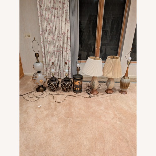 Used Collection of 7 Vintage Table Lamps  for sale on AptDeco