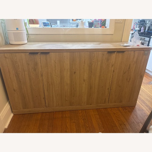 Used Light Brown Wood Credenza for sale on AptDeco