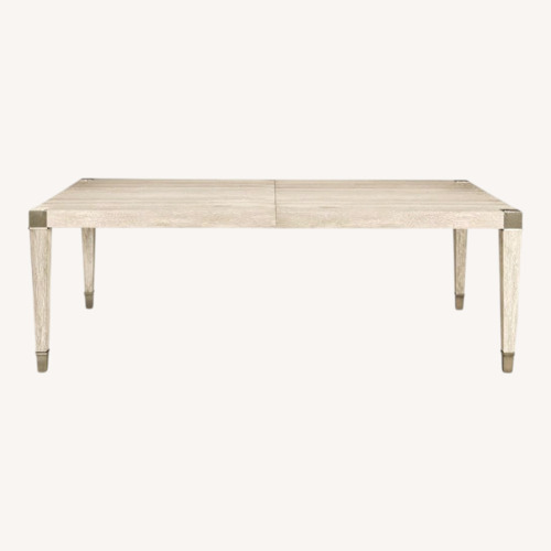 Used Bernhardt Domaine Light Gray Wood Dining Table for sale on AptDeco