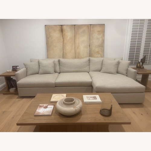Used Crate & Barrel Lounge Deep Sectional Sofa Chaise for sale on AptDeco