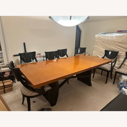 Used Custom Made Dining Table With 8 Chairs for sale on AptDeco