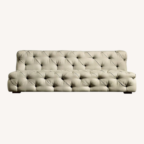 Used Restoration Hardware White Soho Tufted Armless Sofa for sale on AptDeco
