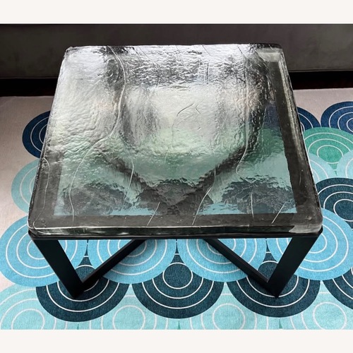 Used Four Hands Black Lennie Glass Coffee Table for sale on AptDeco