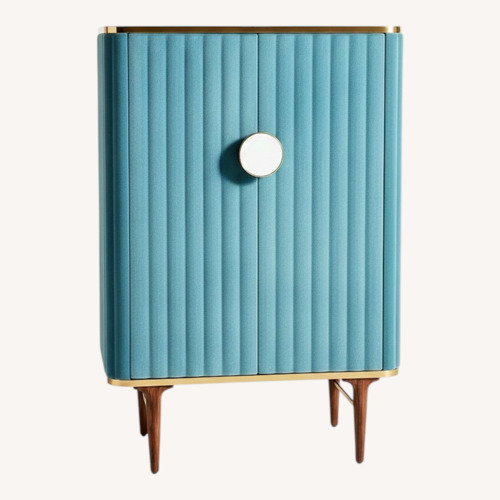 Used Anthropologie Juneau Velvet Bar Cabinet for sale on AptDeco