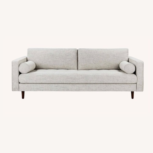 Used Article Sven 88" Tufted Sofa - Stone Gray for sale on AptDeco
