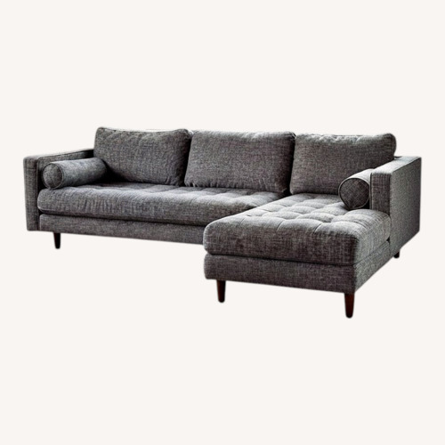 Used Article Sven Dark Gray 2 Piece Sectional for sale on AptDeco