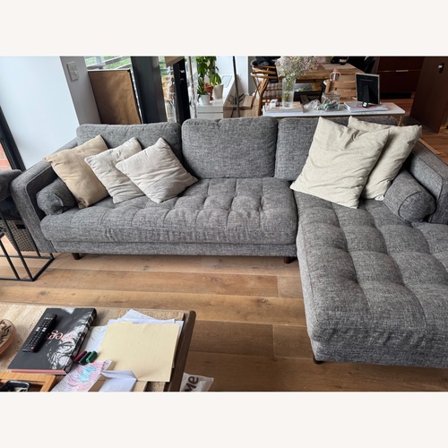 Used Article Sven Dark Gray 2 Piece Sectional for sale on AptDeco