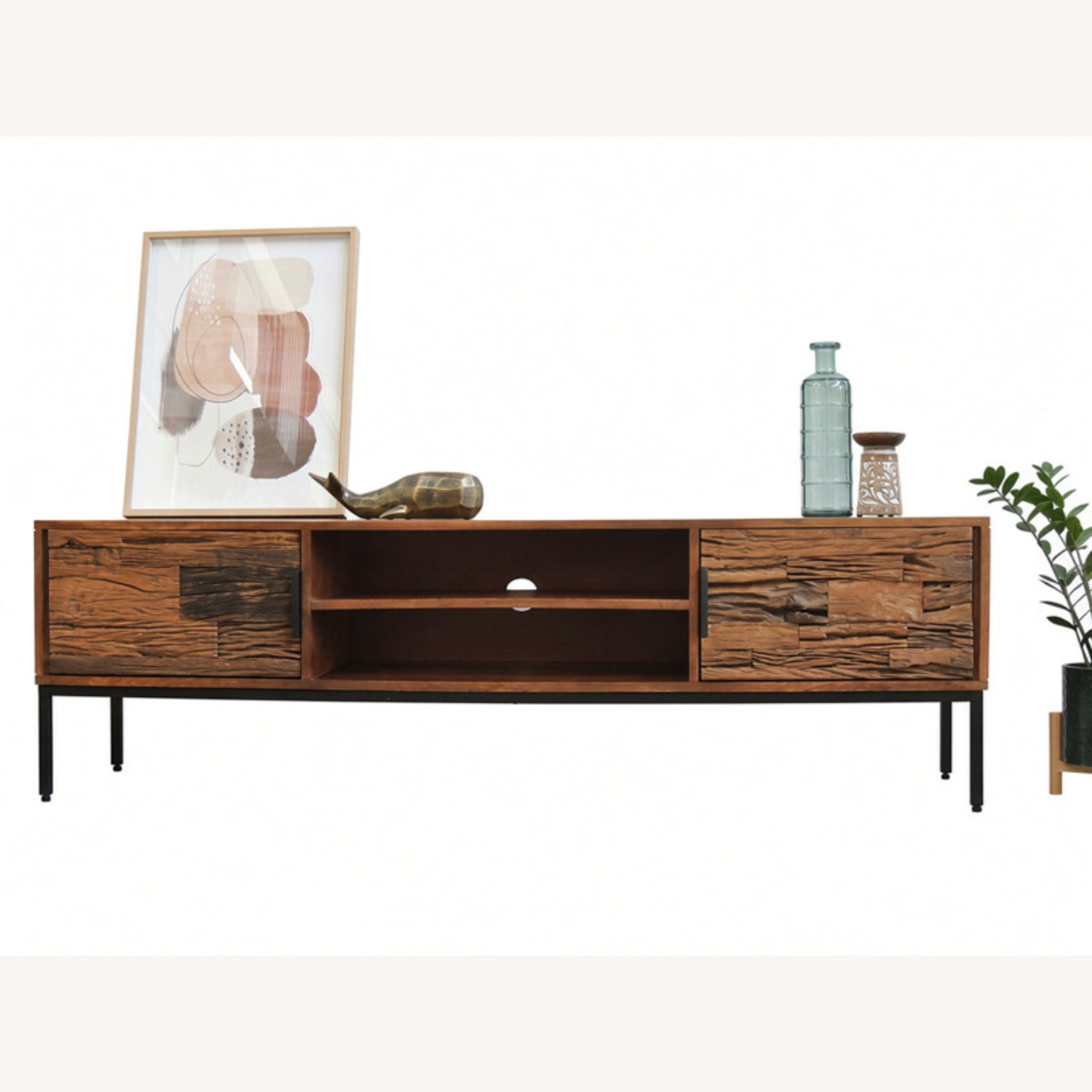 Natural Wood Media Storage - image-3