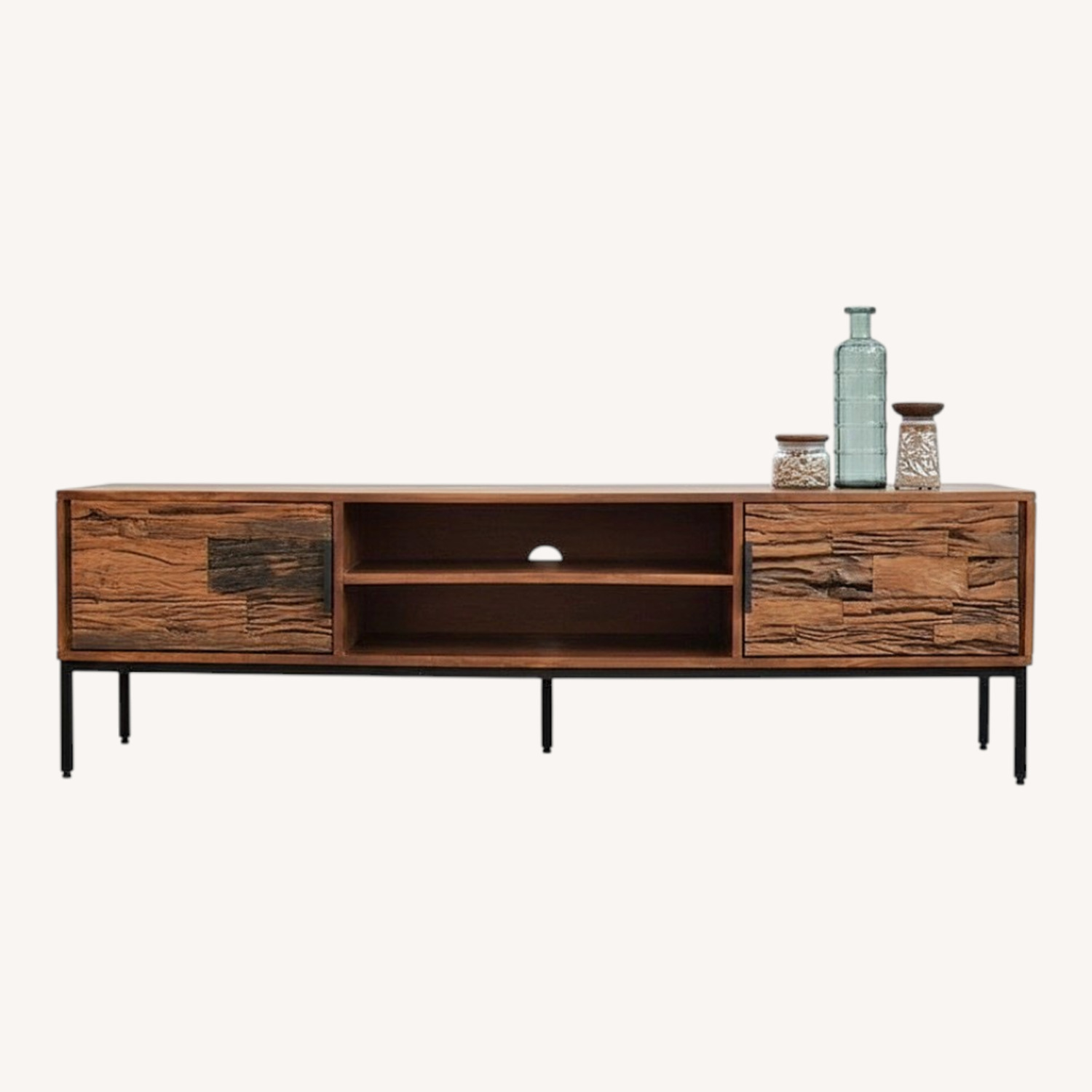 Natural Wood Media Storage - image-4