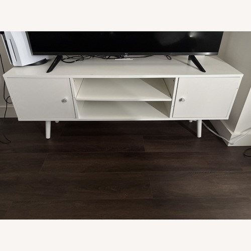 Used Cozy Castle White Media Storage for sale on AptDeco