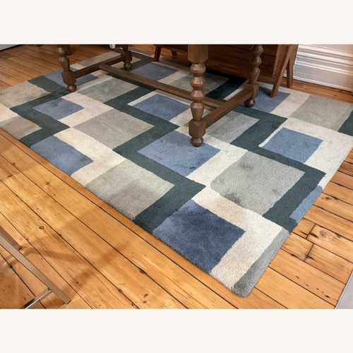 Used Crate & Barrel Wool Area Rug 6' x 9' for sale on AptDeco