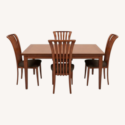 Used Maurice Villency Furniture Dark Brown Dining Set for sale on AptDeco