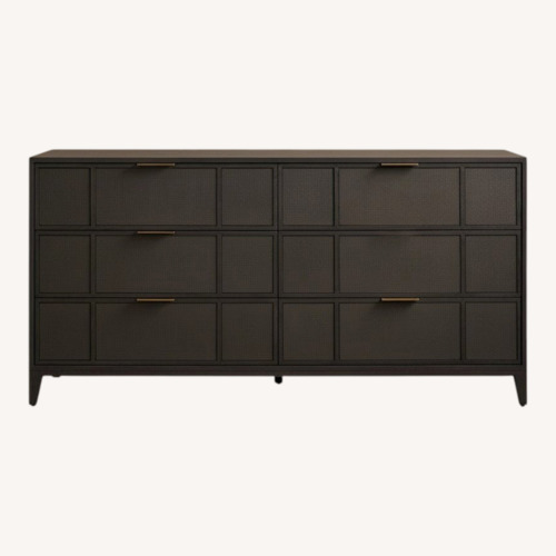 Used Arhaus Olina Ebony Six-Drawer Dresser for sale on AptDeco