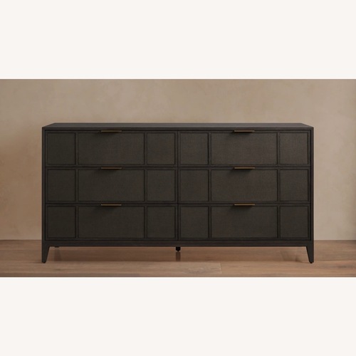 Used Arhaus Olina Ebony Six-Drawer Dresser for sale on AptDeco