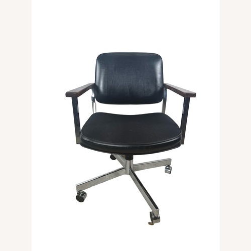 Used Vintage Chrome Swivel Office Chair for sale on AptDeco