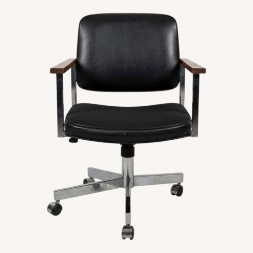 Used Vintage Chrome Swivel Office Chair for sale on AptDeco