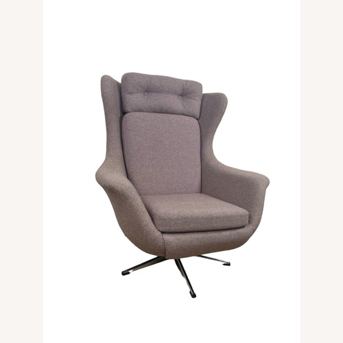 Used Modern High-Back Swivel Lounge Chair for sale on AptDeco