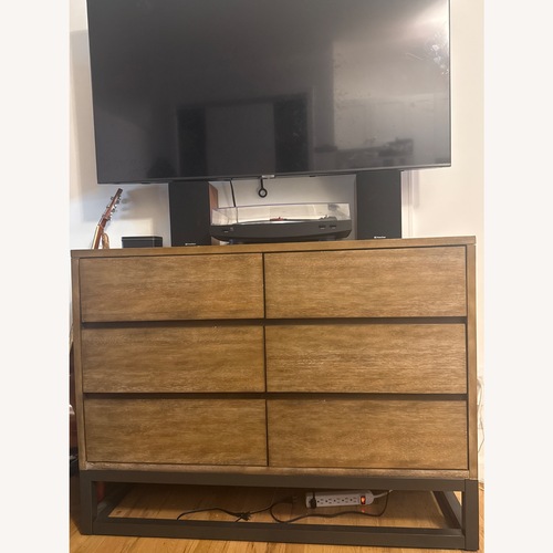 Used Mid-Century Modern Distressed Wooden Dresser for sale on AptDeco