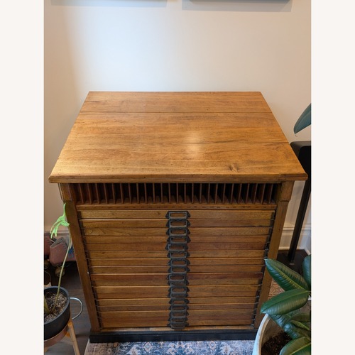 Used Antique Arts & Crafts Printer's Cabinet c. 1900 for sale on AptDeco