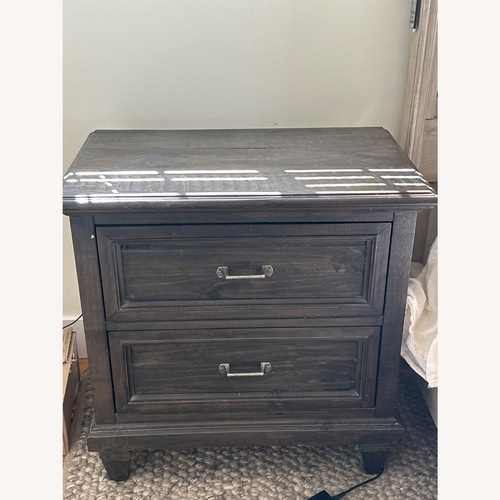 Used Calistoga Dark Brown Wood Nightstands for sale on AptDeco