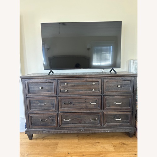 Used Calistoga Dark Brown Wood Dresser for sale on AptDeco