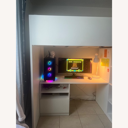 Used IKEA SMÅSTAD Loft Bed with Desk and Storage for sale on AptDeco