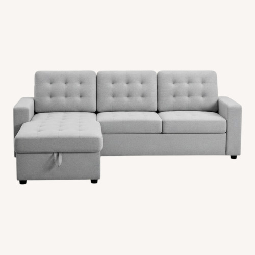 Used Wayfair Light Gray 2 Piece Sectional for sale on AptDeco