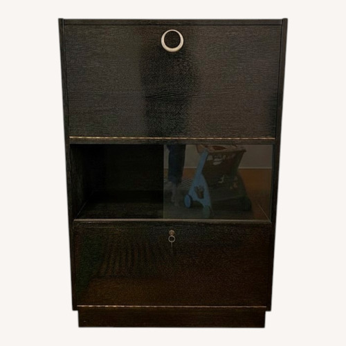 Used Vintage/Antique Finds Black Wood Bar Cart for sale on AptDeco