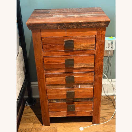 Used Handmade Teak Bedside Table for sale on AptDeco