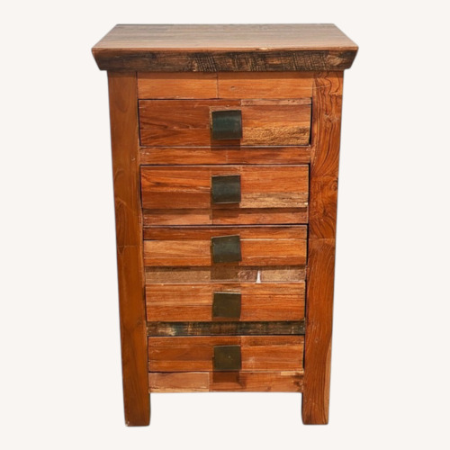 Used Handmade Teak Bedside Table for sale on AptDeco