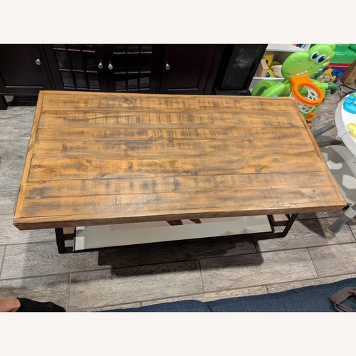 Used Natural Wood Coffee Table for sale on AptDeco