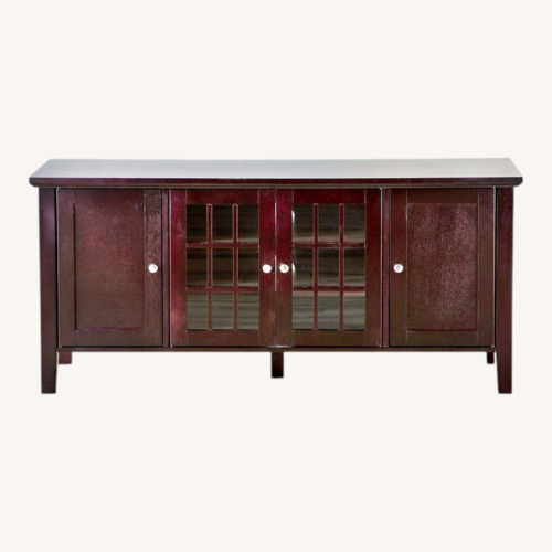 Used Mckinnis Dark Brown Wood Media Storage for sale on AptDeco