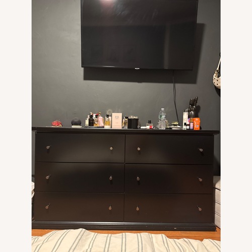 Used Ashley Furniture Black Maribel 6 Drawer Dresser for sale on AptDeco