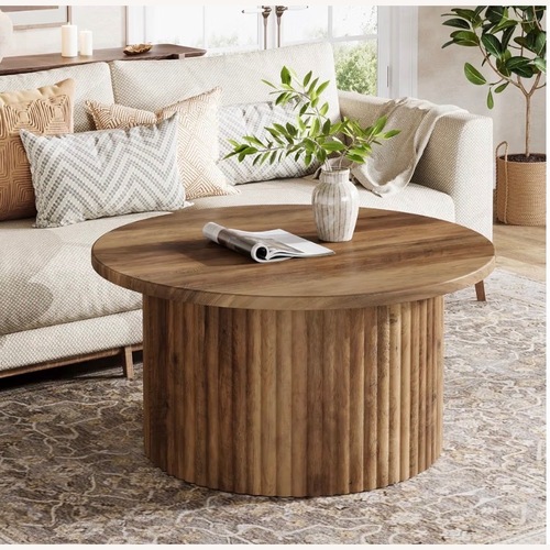 Used Light Brown Wood Coffee Table for sale on AptDeco