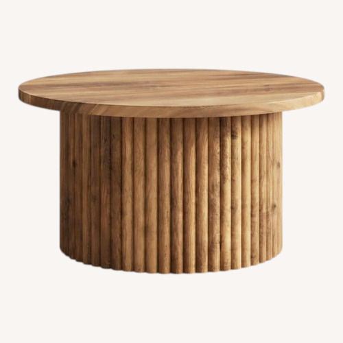 Used Light Brown Wood Coffee Table for sale on AptDeco