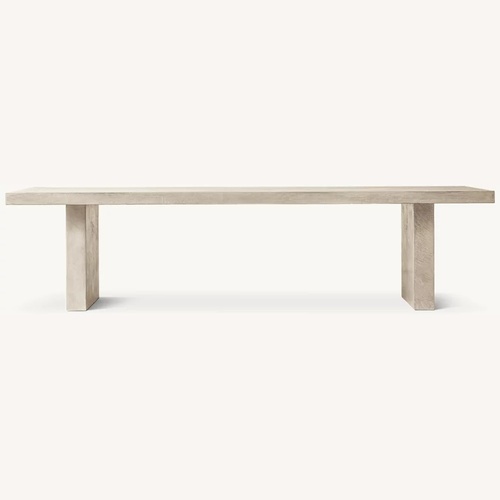 Used Restoration Hardware Cabrera Waxed Concrete Rectangular Dining Table for sale on AptDeco