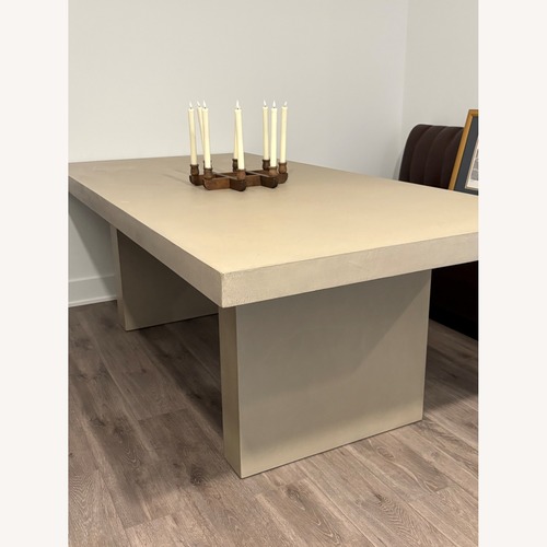 Used Restoration Hardware Cabrera Waxed Concrete Rectangular Dining Table for sale on AptDeco