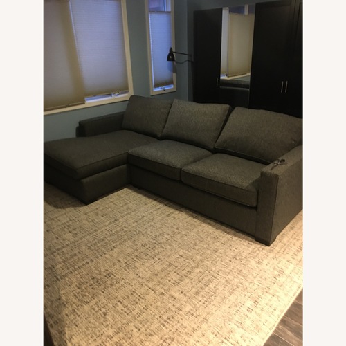 Used Room & Board Queen-Size Sleeper Sofa W Chaise for sale on AptDeco