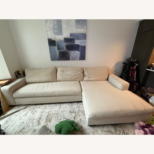Used Pottery Barn Big Sur Square Arm Chaise Sectional for sale on AptDeco
