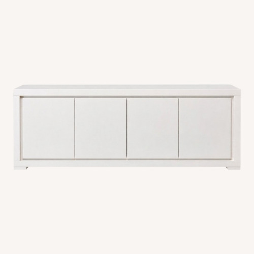 Used White High Gloss Media Storage/Console for sale on AptDeco