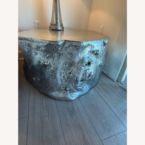 Used ABC Home Silver Tree Trunk Coffee Table for sale on AptDeco