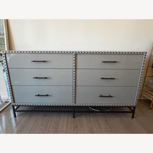 Used West Elm Nailhead 6-Drawer Dresser for sale on AptDeco