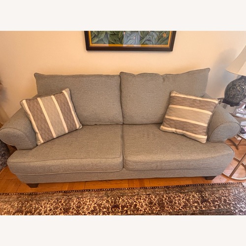 Used Raymour & Flanigan Light Gray 2 Seater Sofa for sale on AptDeco