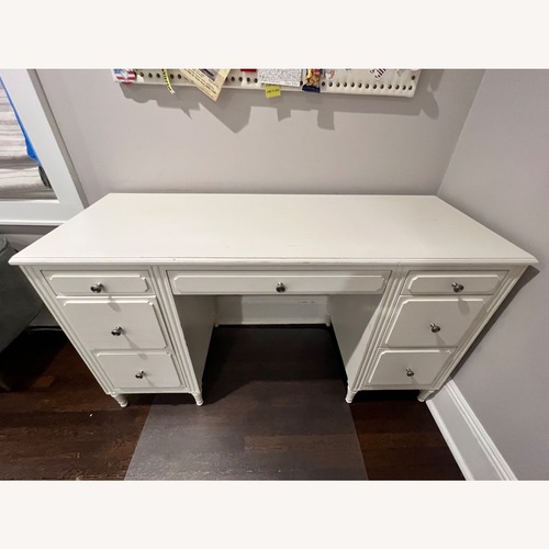 Used Restoration Hardware Teen Marcelle French- White 7-Drawer Desk for sale on AptDeco