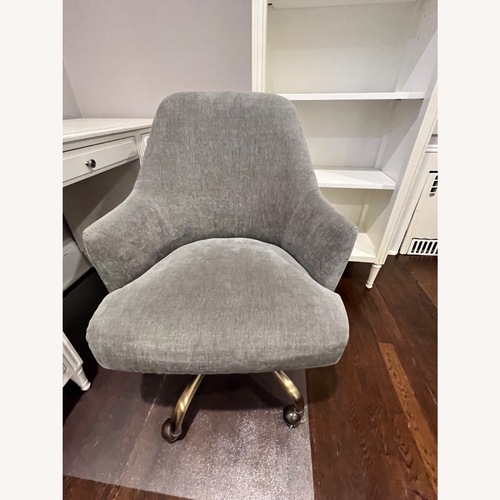 Used Pottery Barn Teen Dark Gray Fabric Office Chair for sale on AptDeco